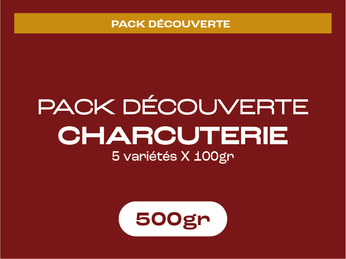 Pack Découverte Charcuterie - 5x100gr